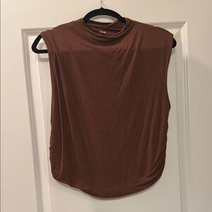 A New Day Brown Relaxed Muscle Tee